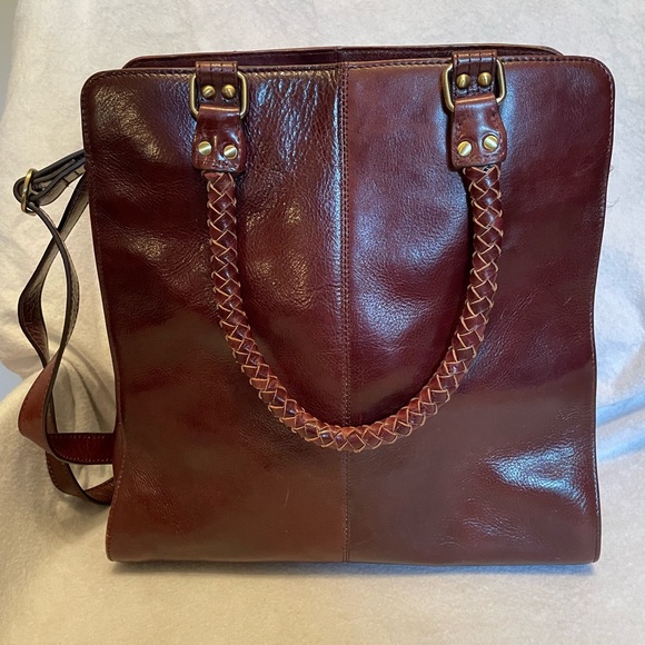 RARE FIND Switch It by Nan - Brown Satchel Tote Purse with Removable Strap - Picture 3 of 8